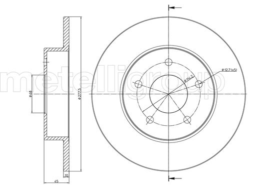 METELLI 23-0762C Brake Disc...