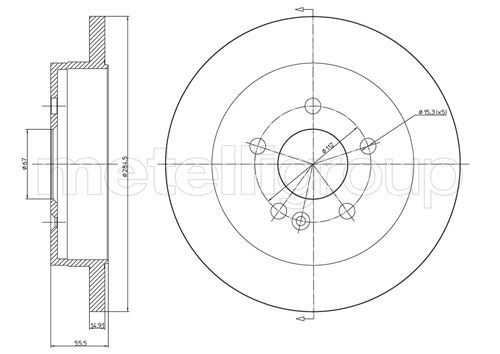METELLI 23-0769C Brake Disc...