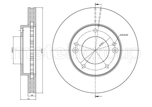 METELLI 23-0776C Brake Disc...
