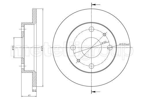 METELLI 23-0791 Brake Disc...