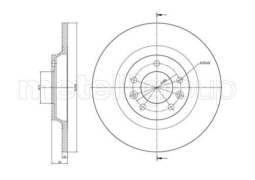 METELLI 23-0795C Brake Disc...