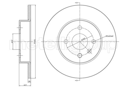 METELLI 23-0799C Brake Disc...