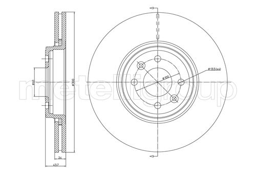 METELLI 23-0829C Brake Disc...
