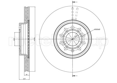 METELLI 23-0840C Brake Disc...