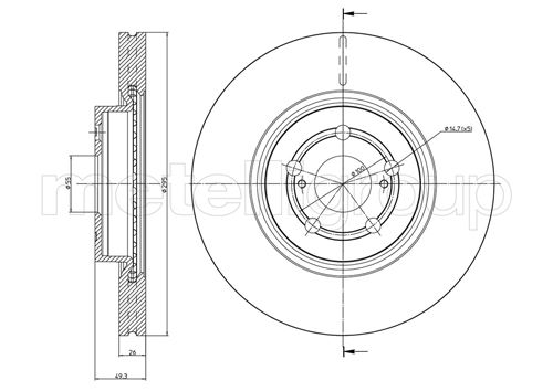 METELLI 23-0854C Brake Disc...