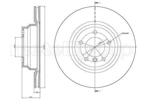 METELLI 23-0872C Brake Disc...