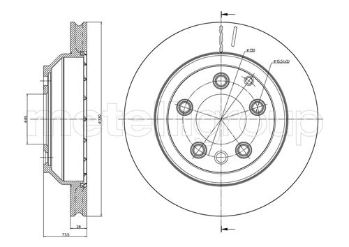 METELLI 23-0883C Brake Disc...