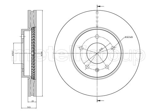 METELLI 23-0894C Brake Disc...