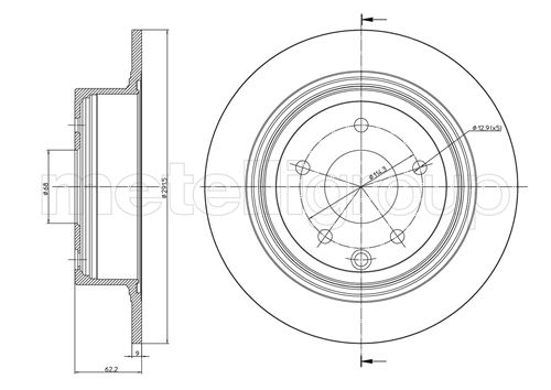 METELLI 23-0903C Brake Disc...