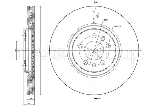 METELLI 23-0906C Brake Disc...