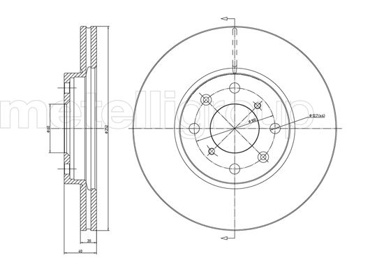 METELLI 23-0908C Brake Disc...
