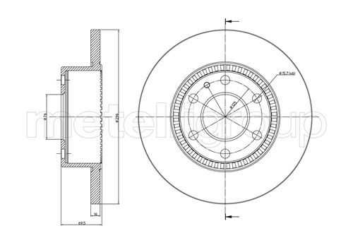 METELLI 23-0910C Brake Disc...