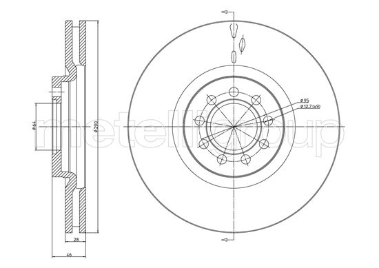 METELLI 23-0914C Brake Disc...