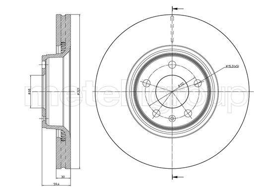METELLI 23-0916C Brake Disc...