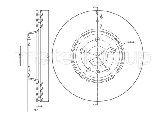 METELLI 23-0917C Brake Disc...