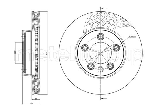 METELLI 23-0919C Brake Disc...