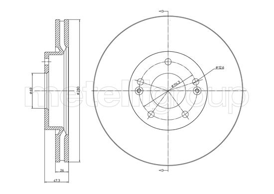 METELLI 23-0927C Brake Disc...