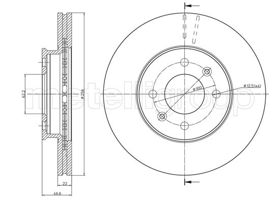 METELLI 23-0930C Brake Disc...