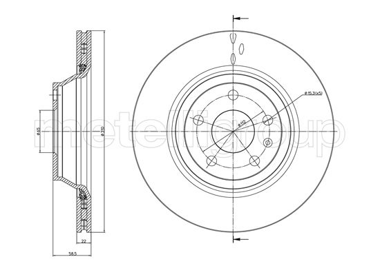 METELLI 23-0941C Brake Disc...