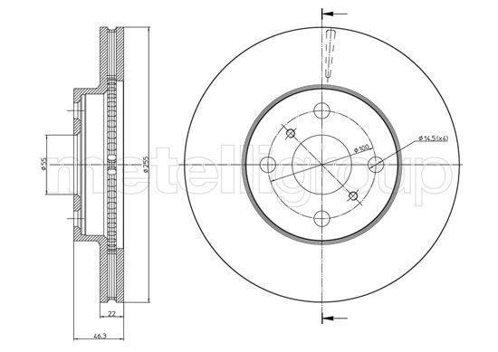 METELLI 23-0944C Brake Disc...