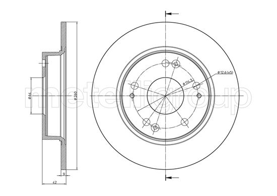 METELLI 23-0957C Brake Disc...