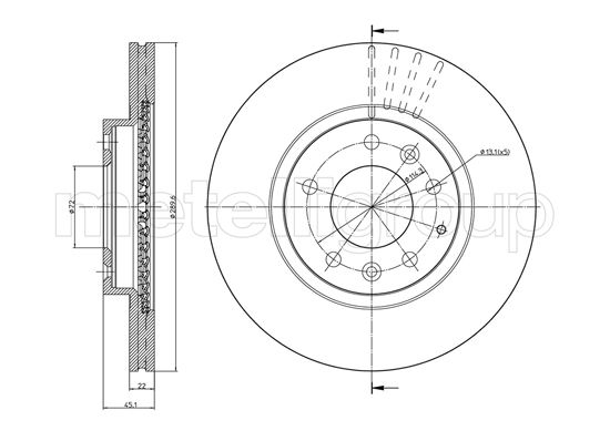 METELLI 23-0961C Brake Disc...