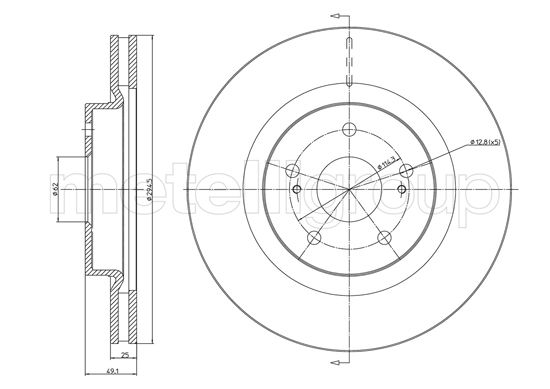 METELLI 23-0966C Brake Disc...