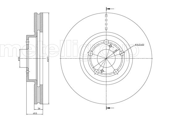 METELLI 23-0970C Brake Disc...