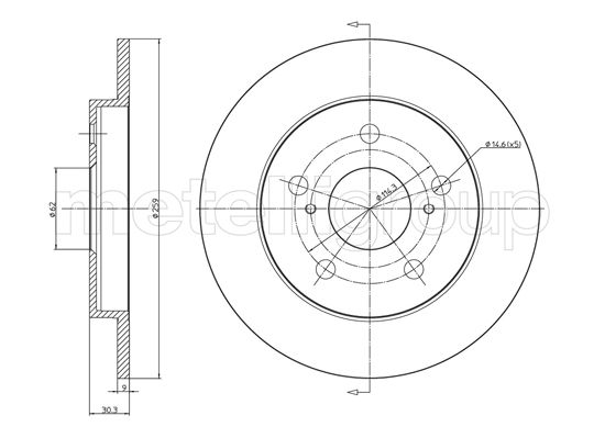 METELLI 23-0977C Brake Disc...