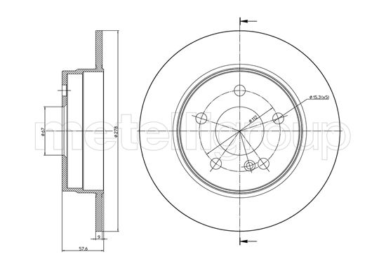 METELLI 23-0982C Brake Disc...