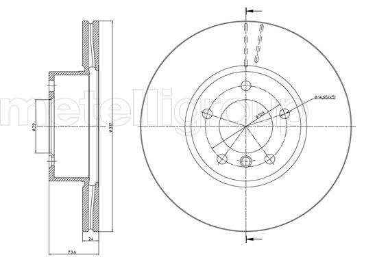 METELLI 23-0986C Brake Disc...