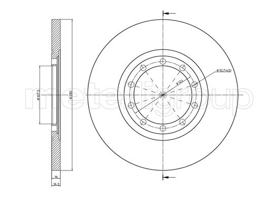 METELLI 23-0998C Brake Disc...