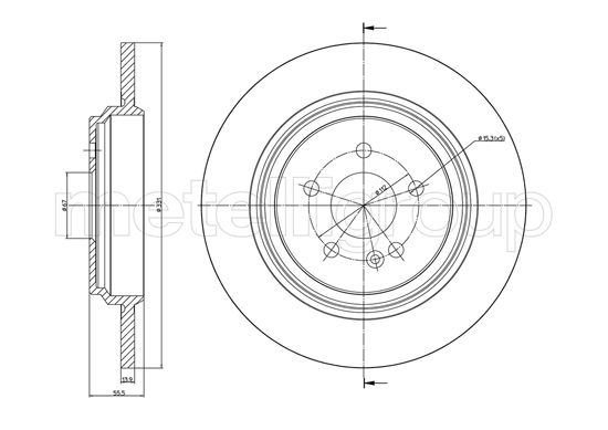 METELLI 23-1015C Brake Disc...