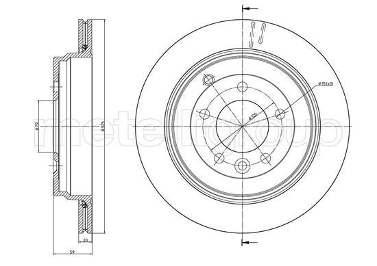 METELLI 23-1019C Brake Disc...