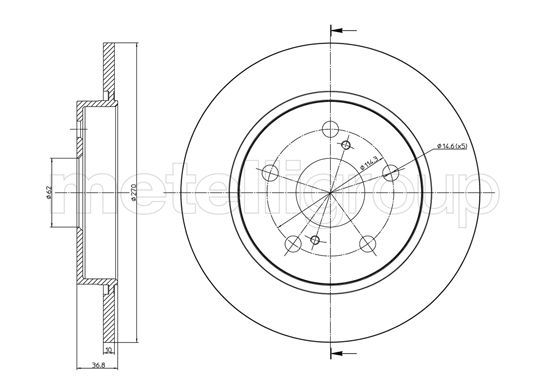 METELLI 23-1022C Brake Disc...