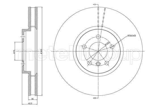 METELLI 23-1030C Brake Disc...
