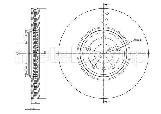 METELLI 23-1031C Brake Disc...