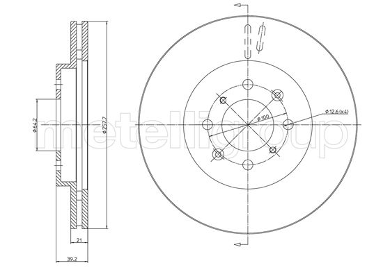 METELLI 23-1050C Brake Disc...