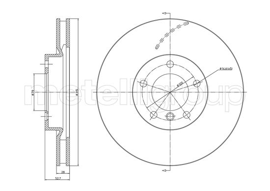 METELLI 23-1072C Brake Disc...