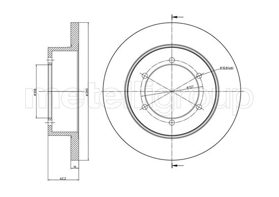 METELLI 23-1109C Brake Disc...