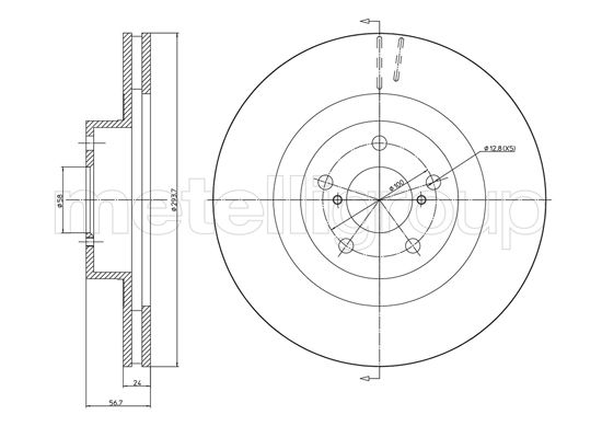 METELLI 23-1132C Brake Disc...