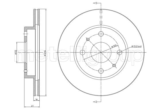 METELLI 23-1138C Brake Disc...
