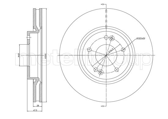 METELLI 23-1162C Brake Disc...