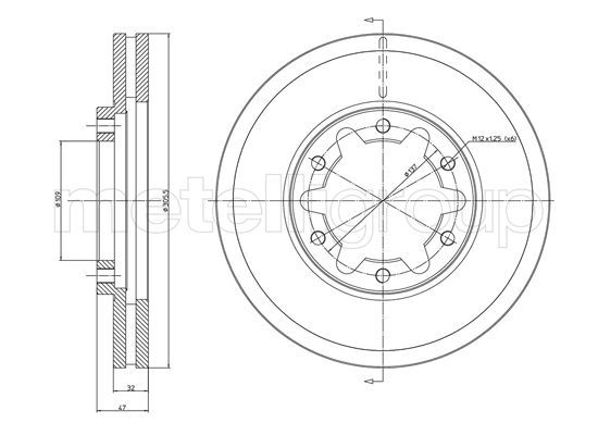 METELLI 23-1175 Brake Disc...