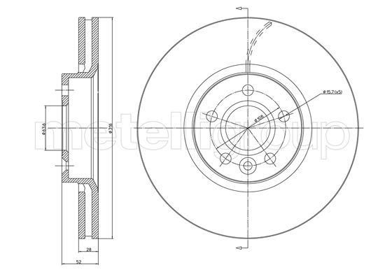 METELLI 23-1181C Brake Disc...