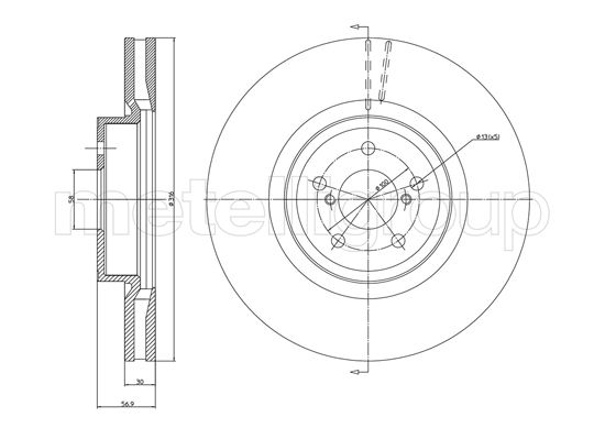 METELLI 23-1188C Brake Disc...