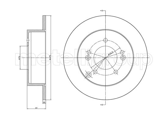 METELLI 23-1193C Brake Disc...