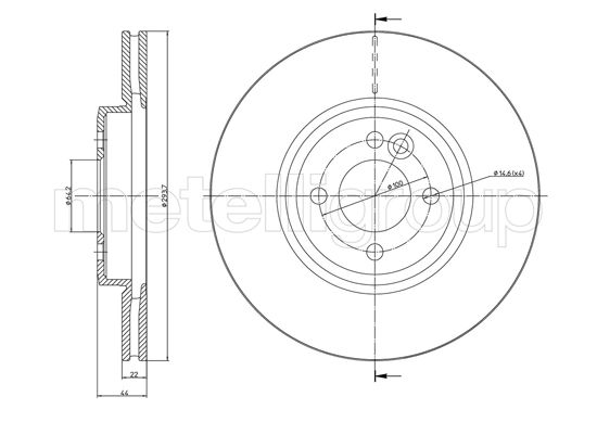 METELLI 23-1234C Brake Disc...
