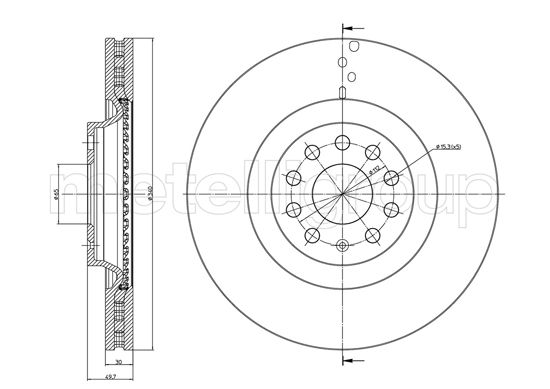METELLI 23-1243C Brake Disc...