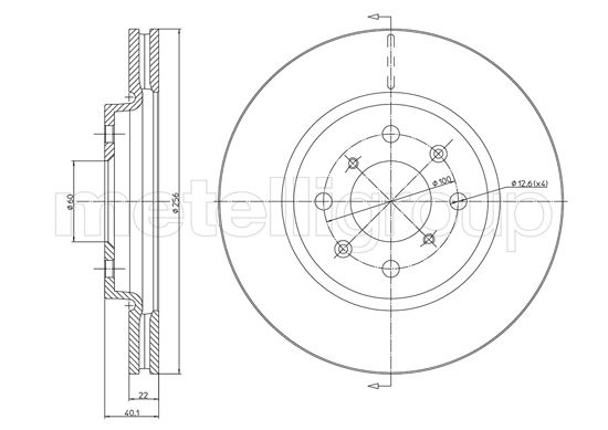 METELLI 23-1257C Brake Disc...
